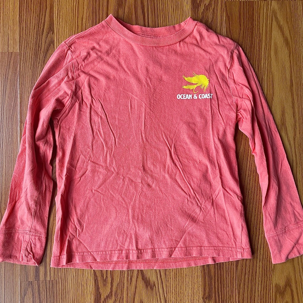 Kids Coral Long Sleeve Shirt
